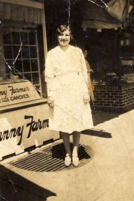 Mother working at Fanny Farmers in Geneva circa late 1920&#039;s.