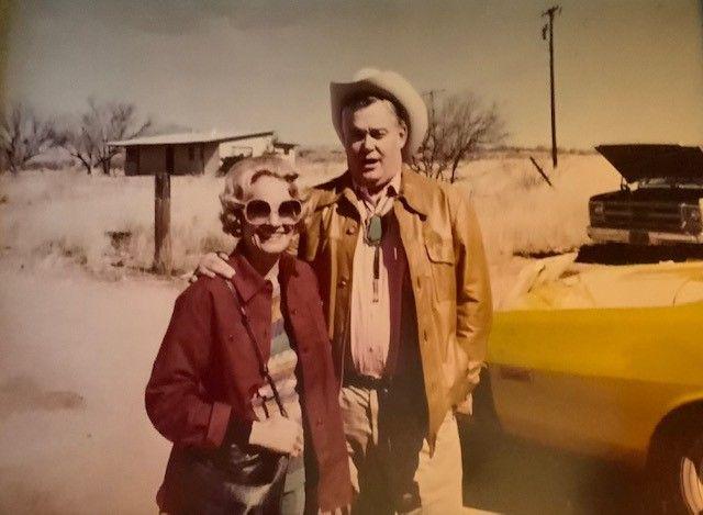 Margareta 'Greta' Miller Arrington and William Lake Arrington, son of Ollie Mae Lake Arrington, on vacation in Wyoming in the 1970‘s