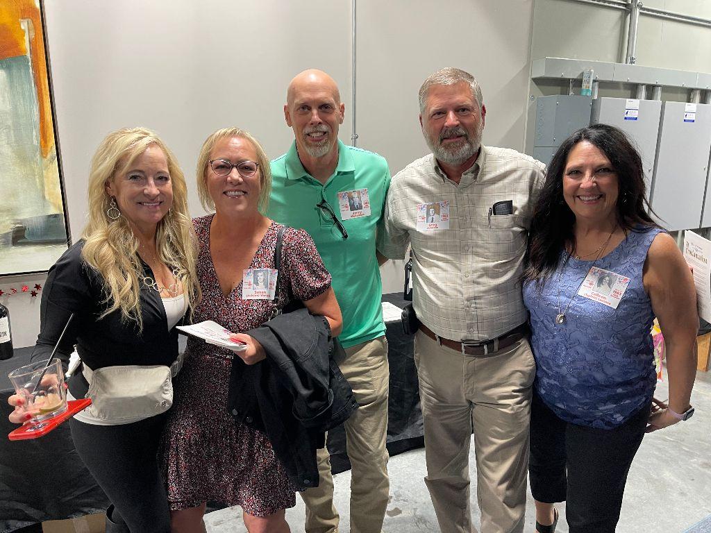 Cyndi, Suzie, Jerry, Greg and Colleen on June 9, 2023, at the South Dakota Military Alliance.