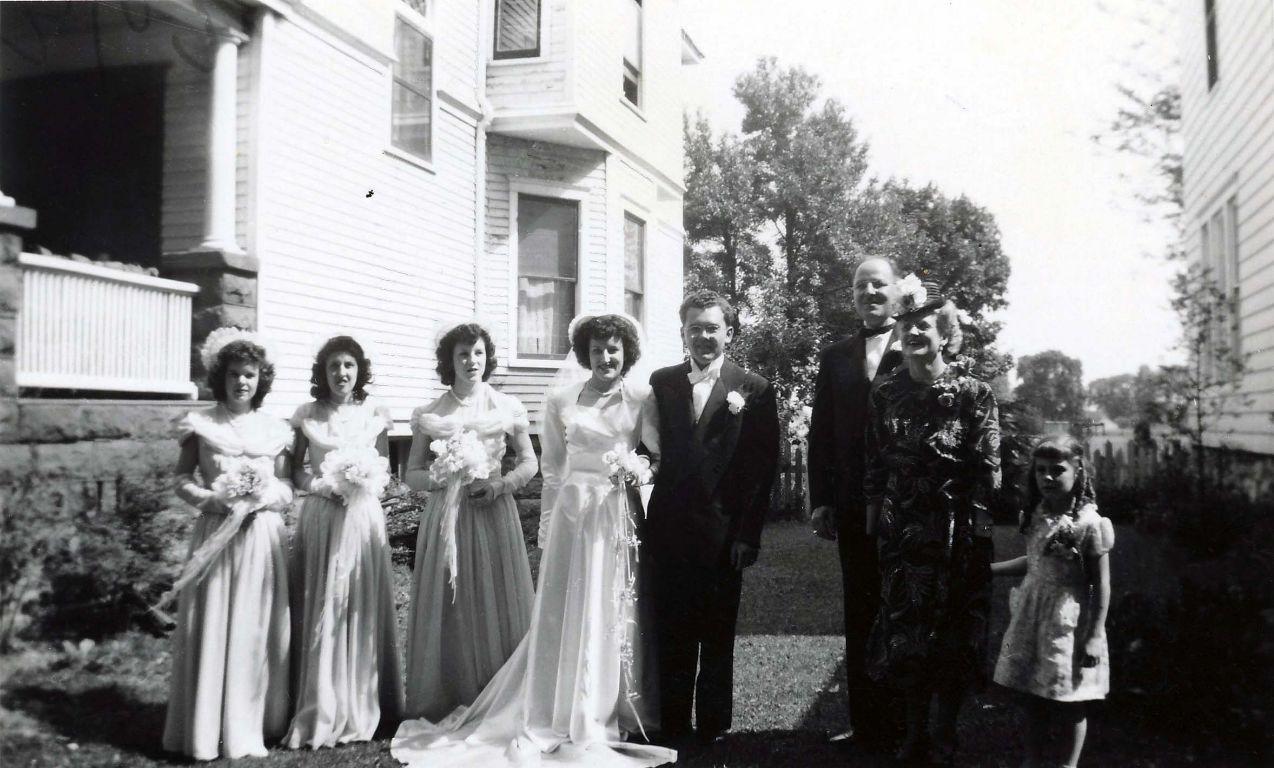 Wedding of Bill and Elaine Cole.