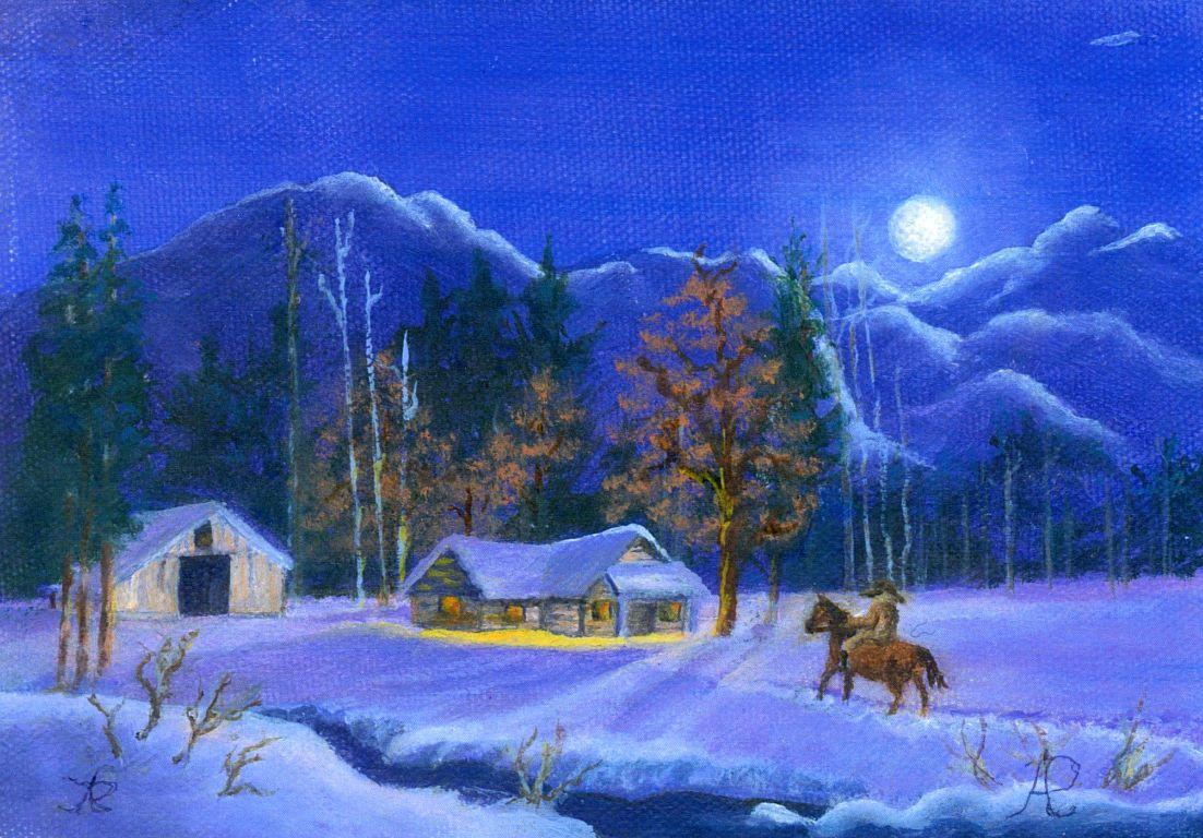 Painting by Arlene Rogers Potter.