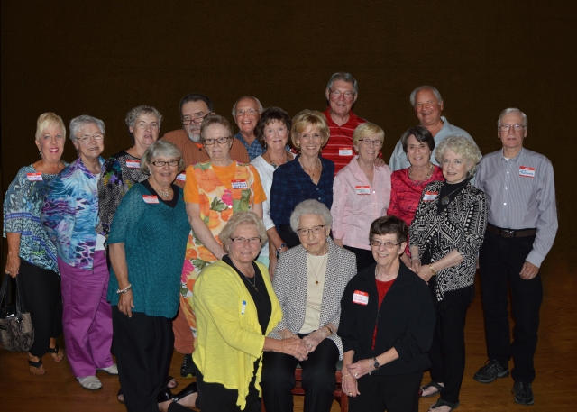 Ms. Mabel Frankenstein and her students from our class who were at the 55th reunion.