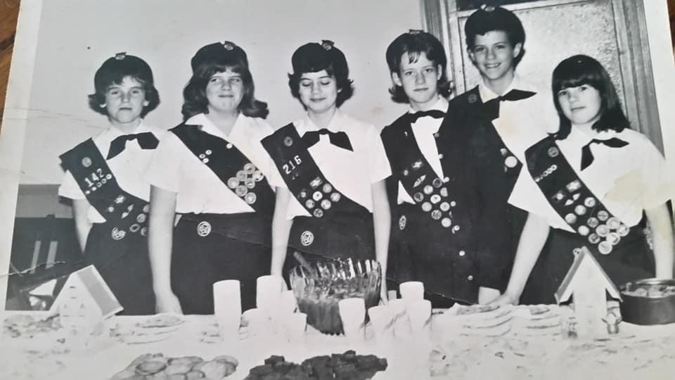 Girl Scouts, Kathy Moore (left) and Kathy Smith (right)