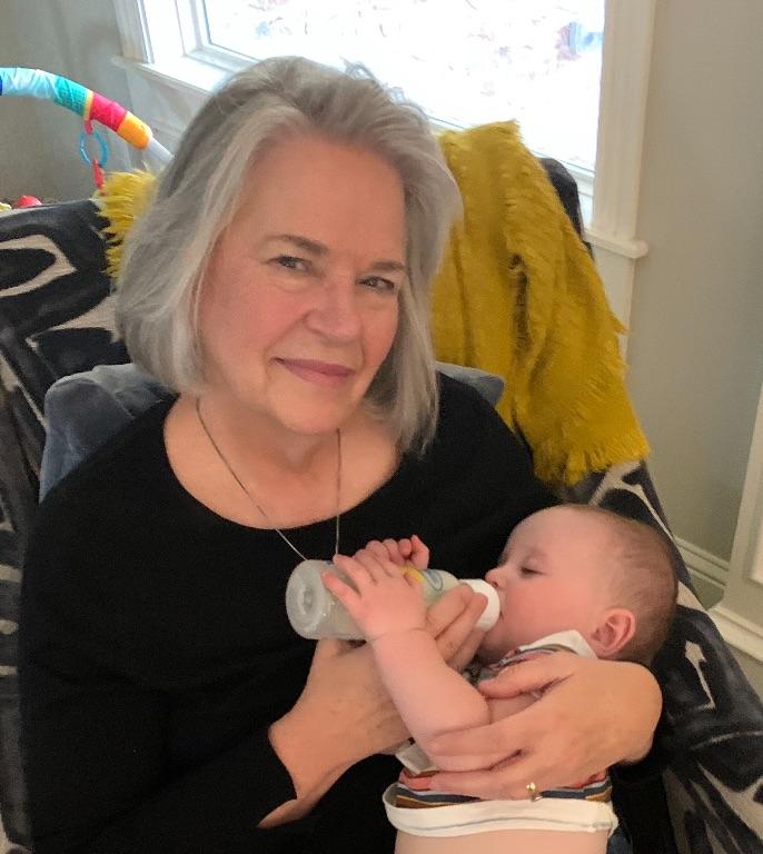 With my new grandson Raz - 2020 - submitted by Rebecca Jones Smith