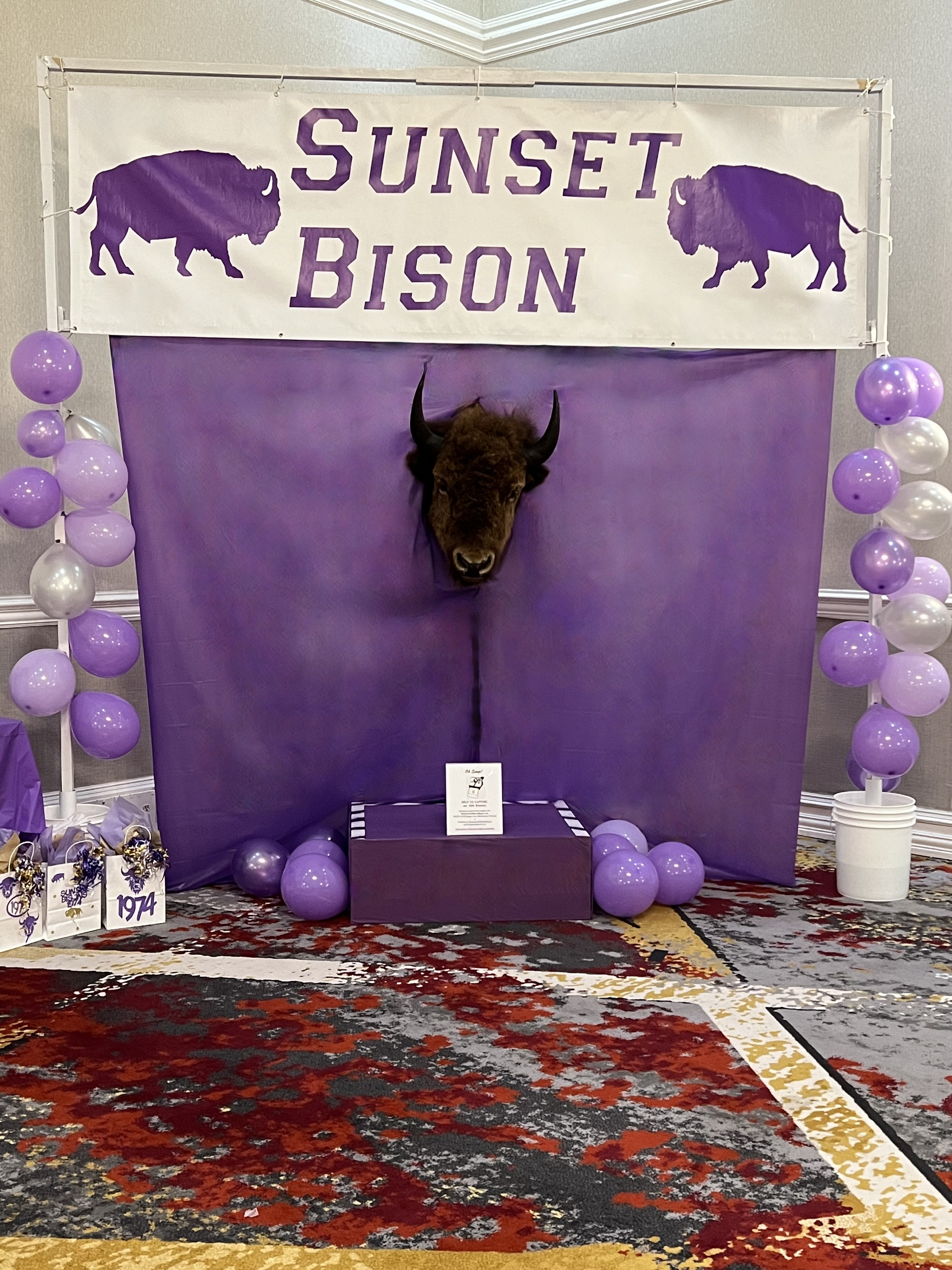 Thank you Tim Wagner ’72 for the use of your Bison and to Dale Wilson ’73 for the use of your stage mockup!