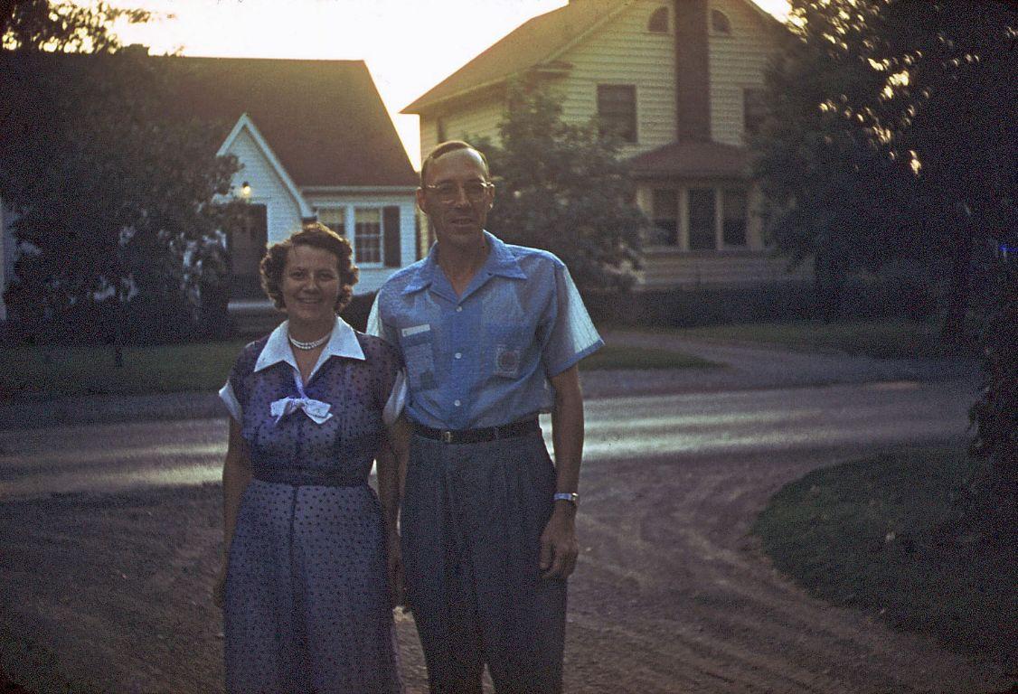 Aunt Doris and Uncle Paul at 118 South Union