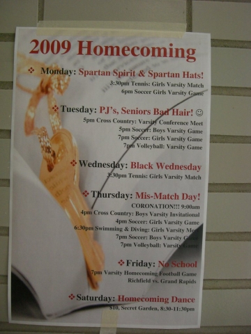 Homecoming - schools out