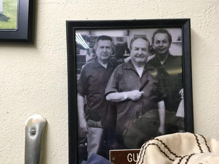 Greg, Guy and Nick at Nick's Barber shop