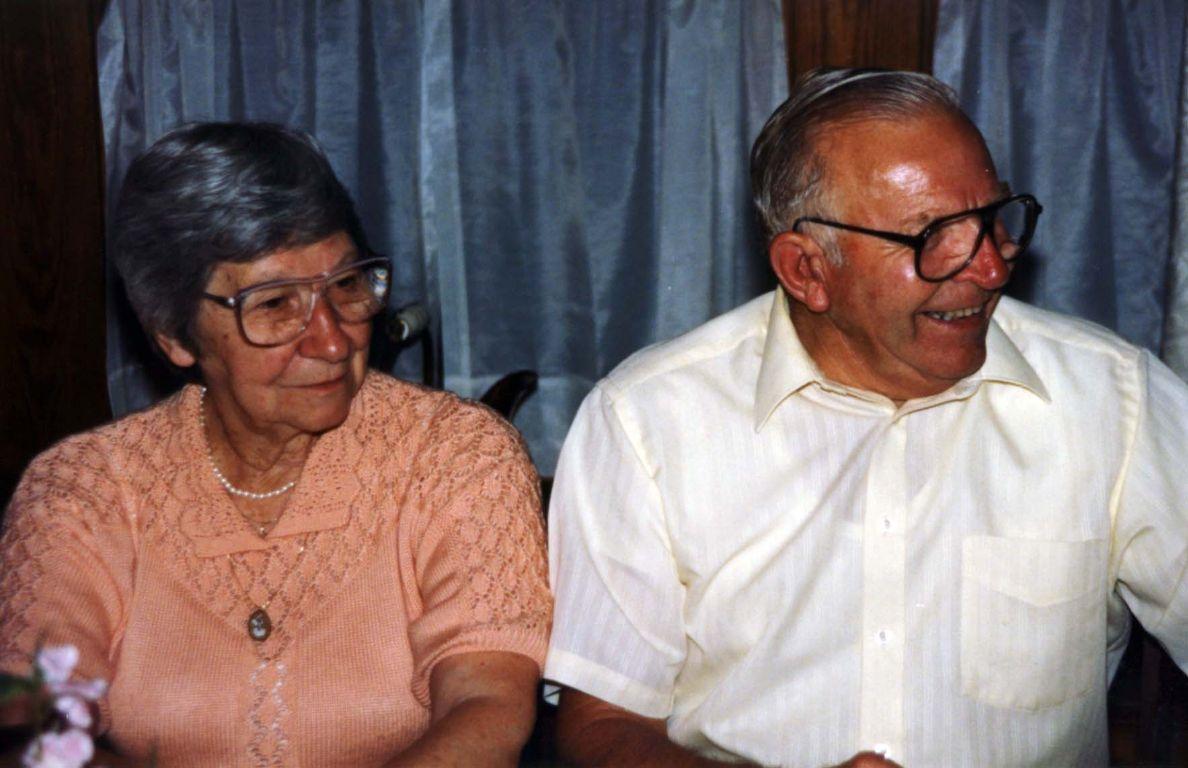 Aunt Edie and Uncle Clare (You can hear him!)