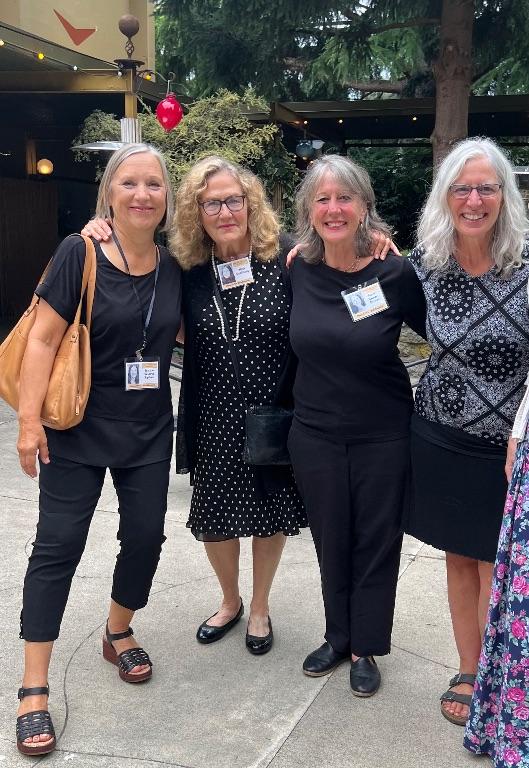 Neighbors and Friends from Inglewood:  Janice Wierlo Ryther, Alice Goldberg, Janis and Marit Knorr