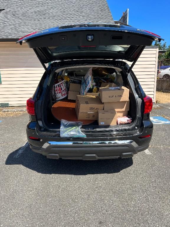 The Food Donation Van; A Huge Thankyou to Kathleen Kelly for Organizing!