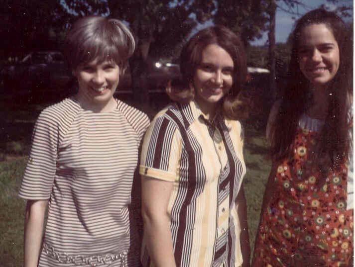 Judy Alford, Zelda Baker & Rebecca (Becky) Jones - 1970