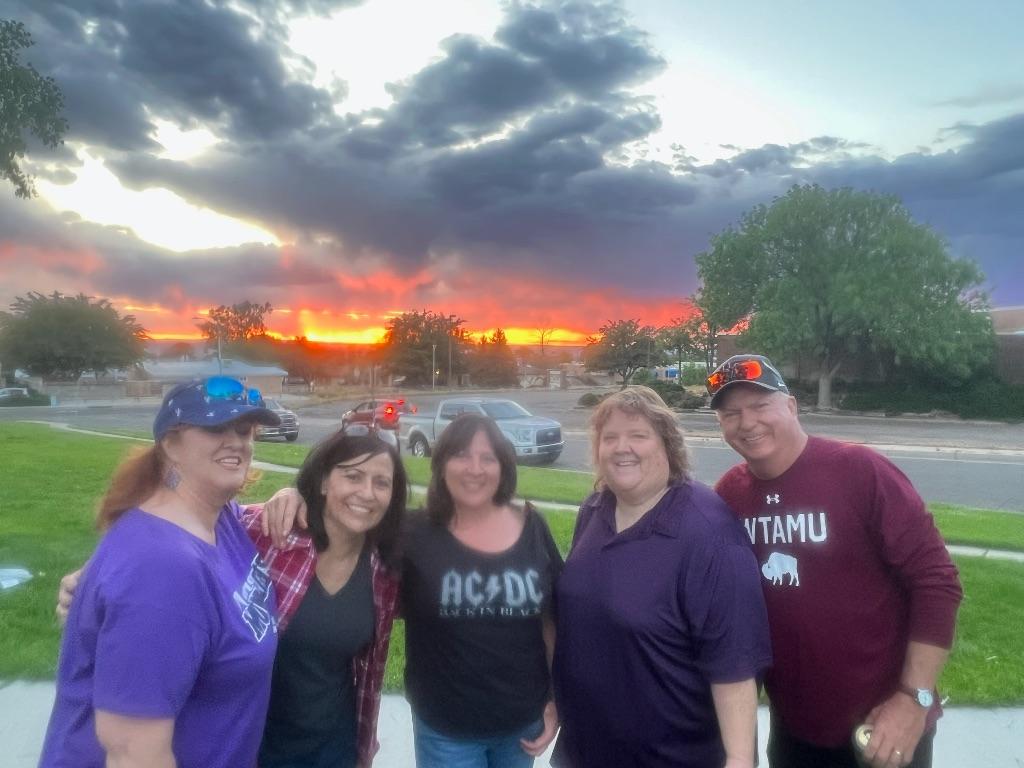 Robin, Ruth, Myra, Donna, and Jim.