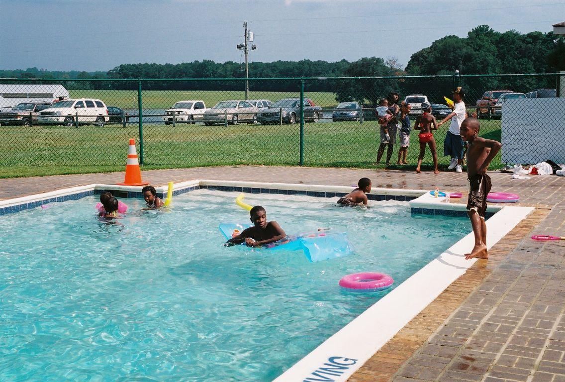 The Kids Enjoying The Pool