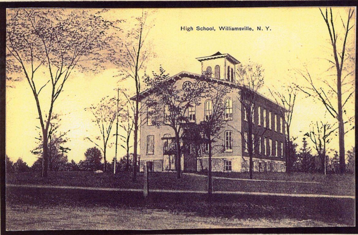 Bachelor Arms High School on Cayuga Road where Grandma Rogers went to high school.