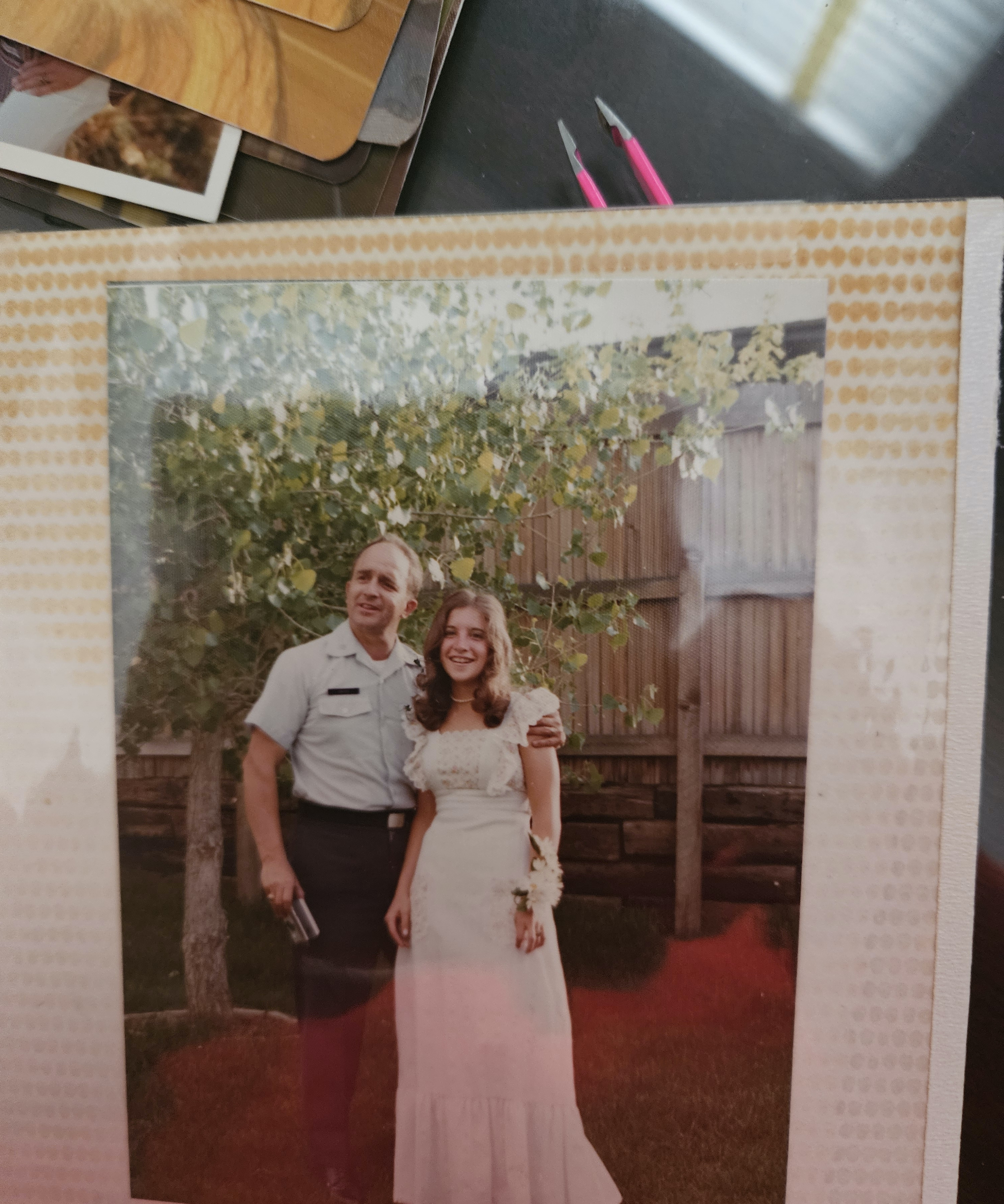 Picture before Prom with my dad who passed at a young age of 52 a decorated war hero from Viet Nam.