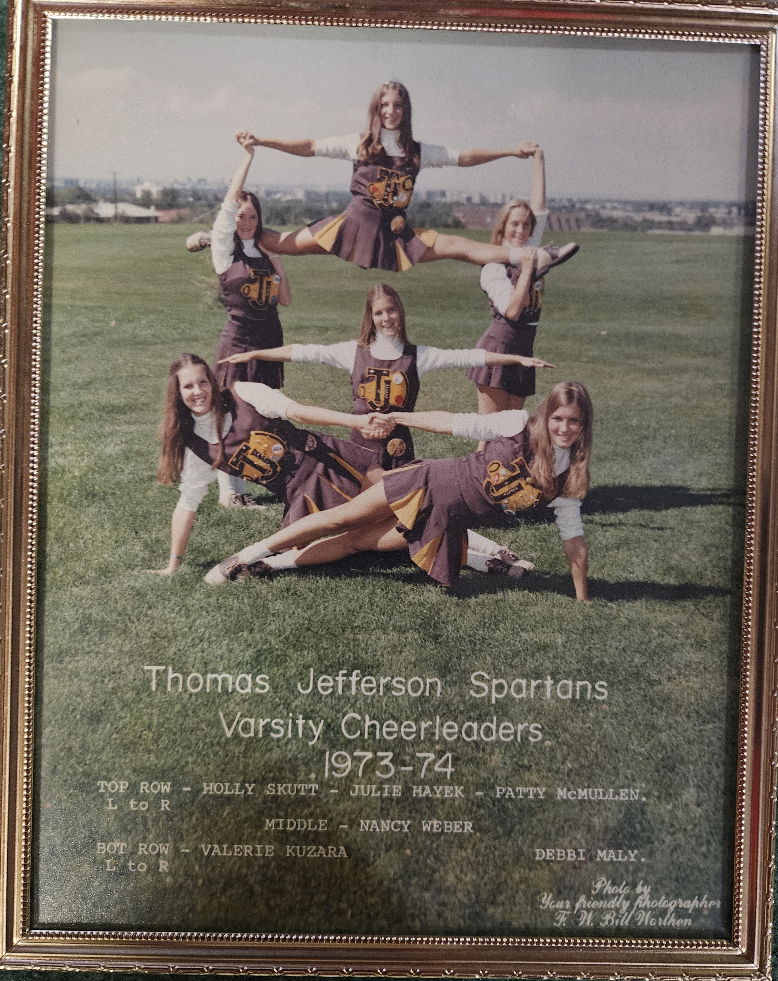 1974 Cheerleading team