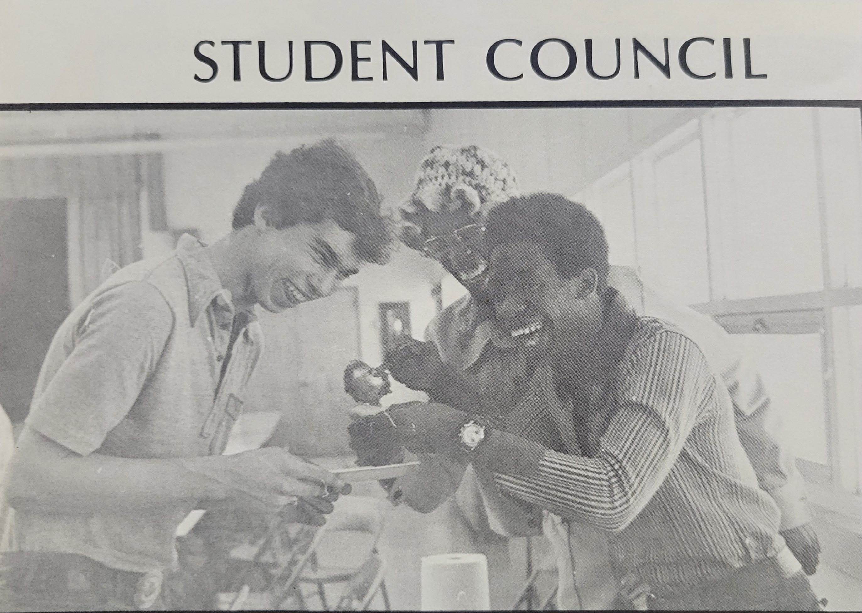 1973 - Something really funny to Franklin McLelland (left), Tony Lambert (right) and Ronald Ramsey (?)..