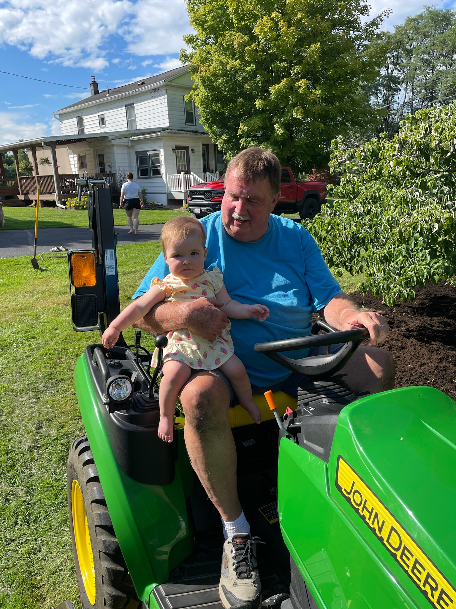 Tom and his granddaughter