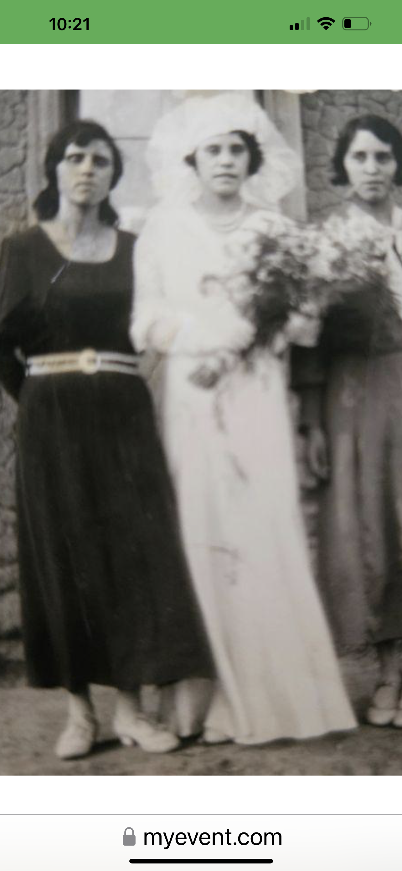 Annie (Grandma Quintana) on her wedding day.