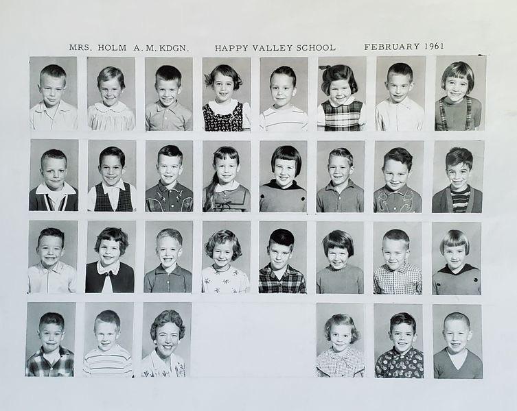 Happy Valley School Kindergarten (our Acalanes’73 classmates,) Thanks to Steve Ramm to Anne Monk to me that we have a rigital image of this treasure. 