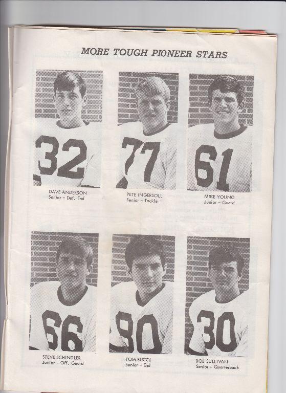 Some of the 1971 Senior Football Players