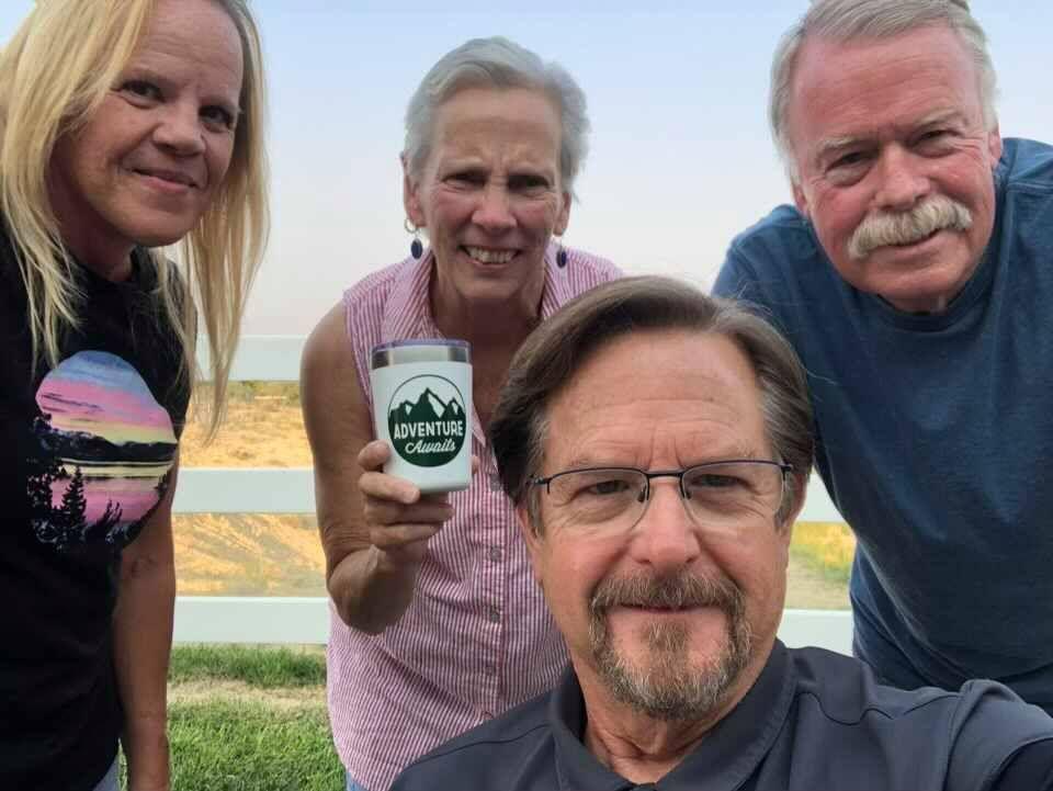 Joanie Ferriman Tasse & Randy Rudderow traveling across the Us and visiting with Stoga friends - August 2021