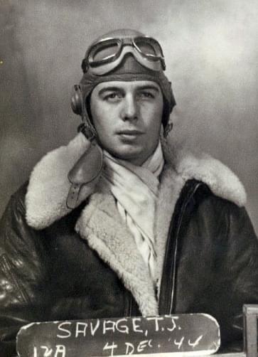 Tom Savage (Margaret Beatty’s son) in his WWII flight gear