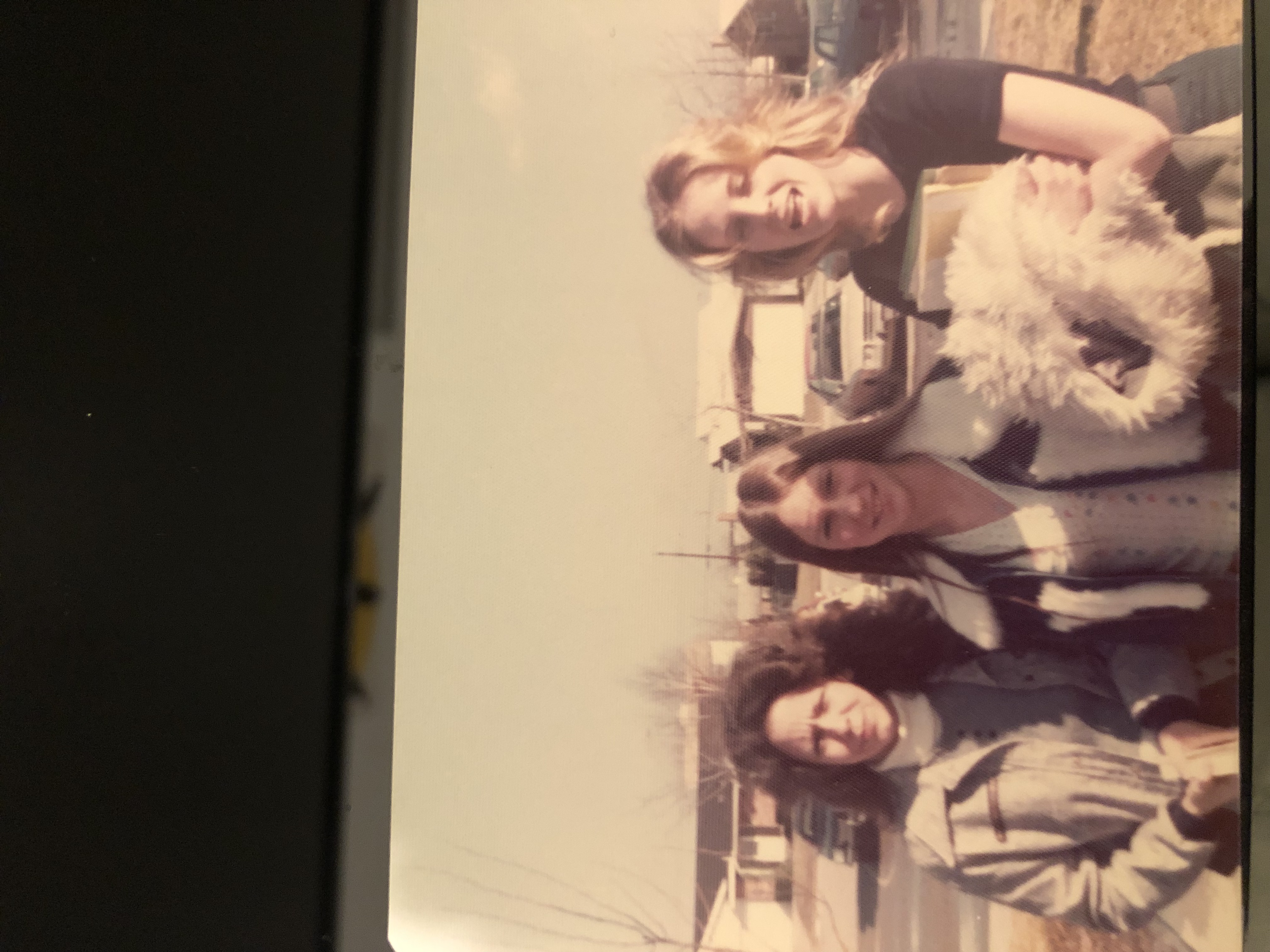 Barb Buckingham, Pam Toth and Patty Bueshing in some parking lot????????‍♀️