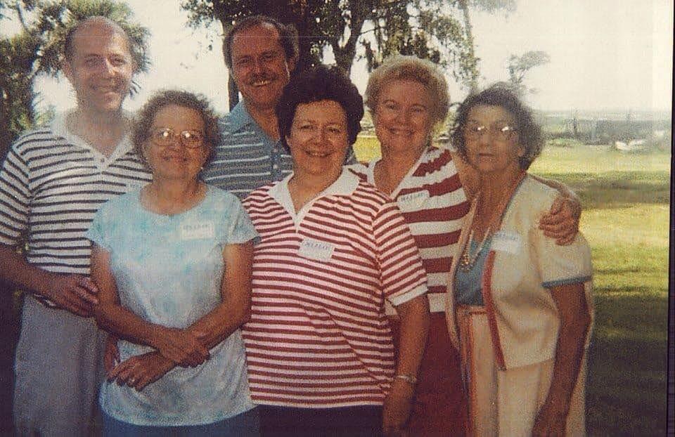 Edison, Evelyn, Atys, Pat, Ruth, Aunt Charity
