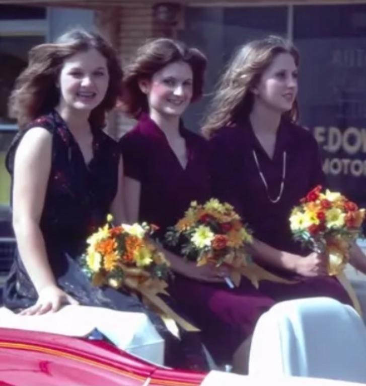 1979 Homecoming Court Junior year. Angie Ayers Cummings, Karen Johnson, Lori Robertson Acker