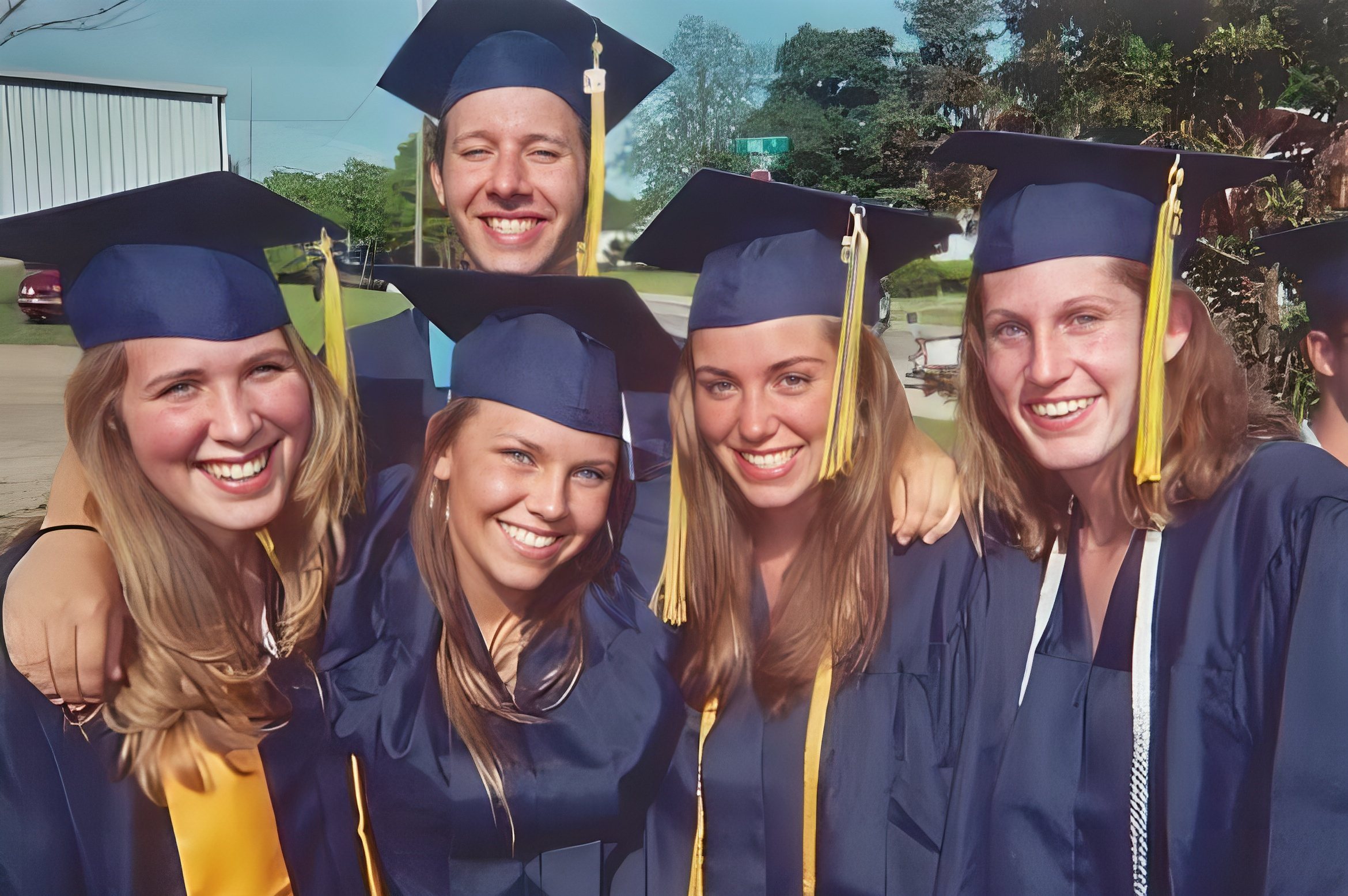 Lapeer West crew on graduation day!