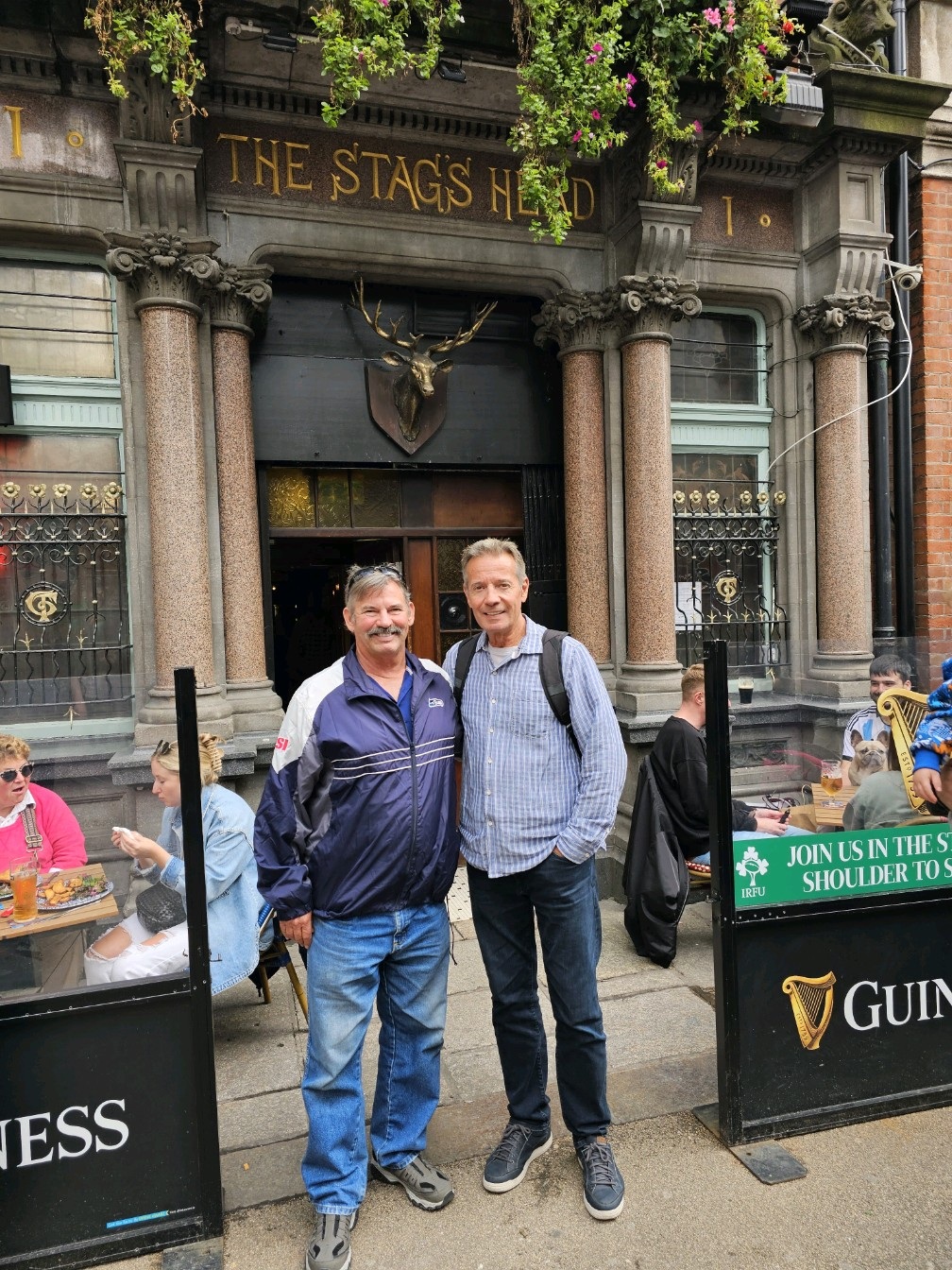 Ed Rey ('74)  & Jack Becker ('74) in Dublin!  Best friends since childhood.