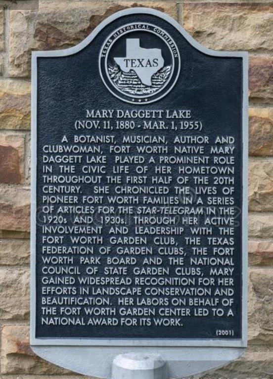 Mary Daggett Lake Historical Marker