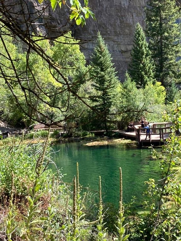 I hiked up to Hanging Lake in Glenwood  Springs with my son and daughter, Kevin and Jamie. Hardest thing I’ve done in a long time. But worth the effort! 1200 ft elevation gain in 1.25 miles. 