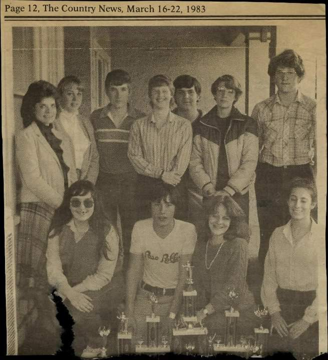 PRHA Forensics Team, Spring 1983