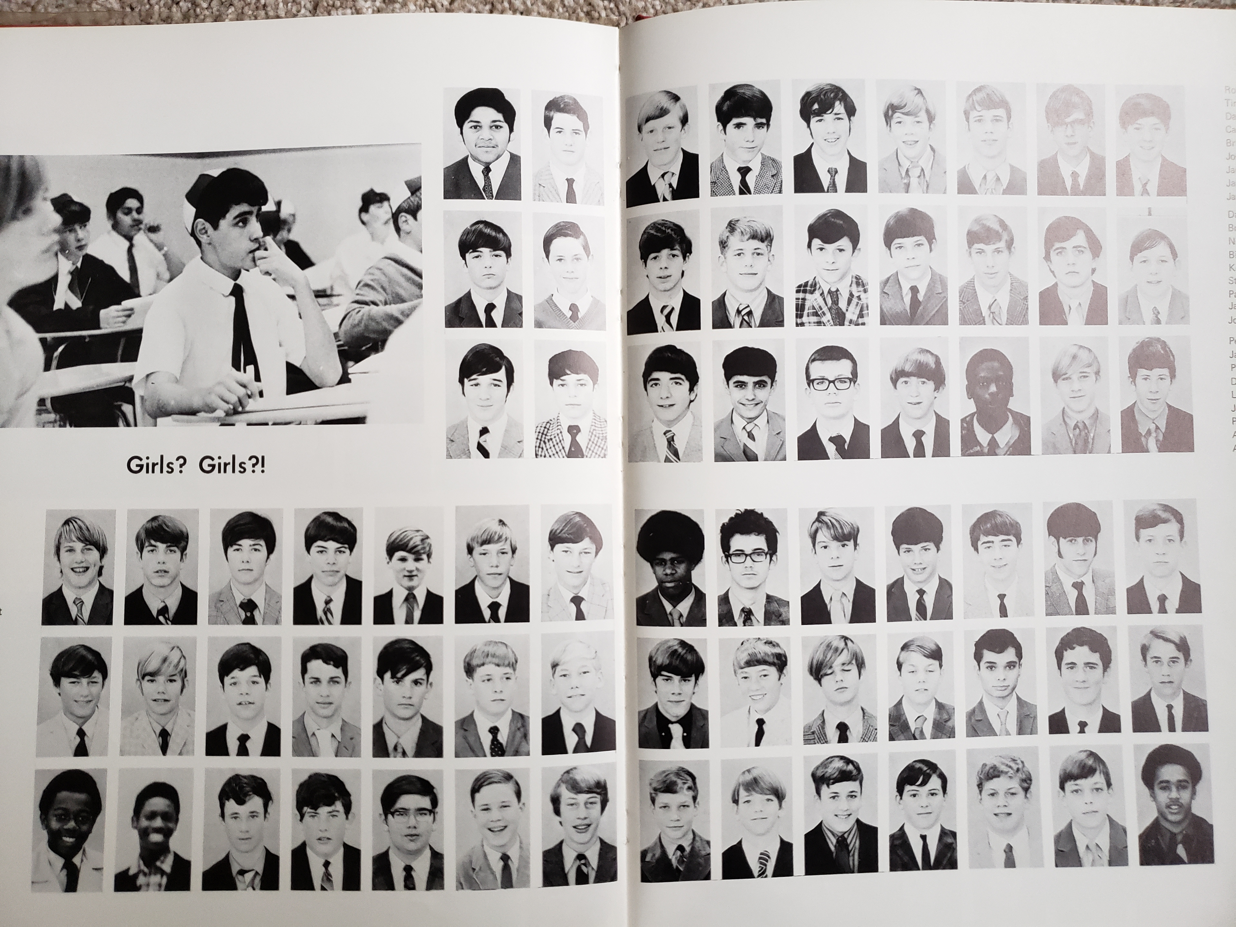 Various photos from yearbooks