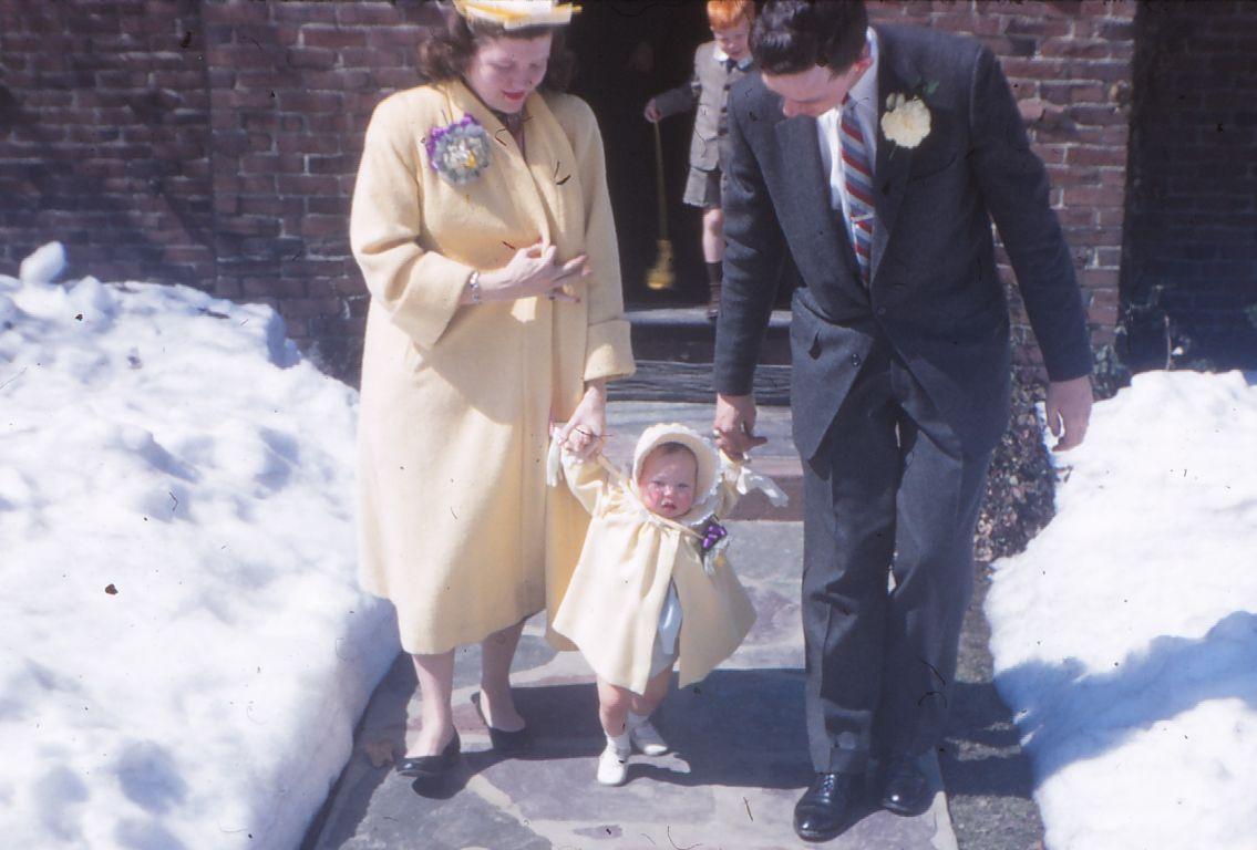 Barbara Lynch and Al Flynn with Mary, 1956