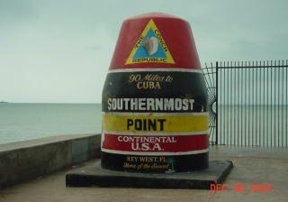 Furthest southern point