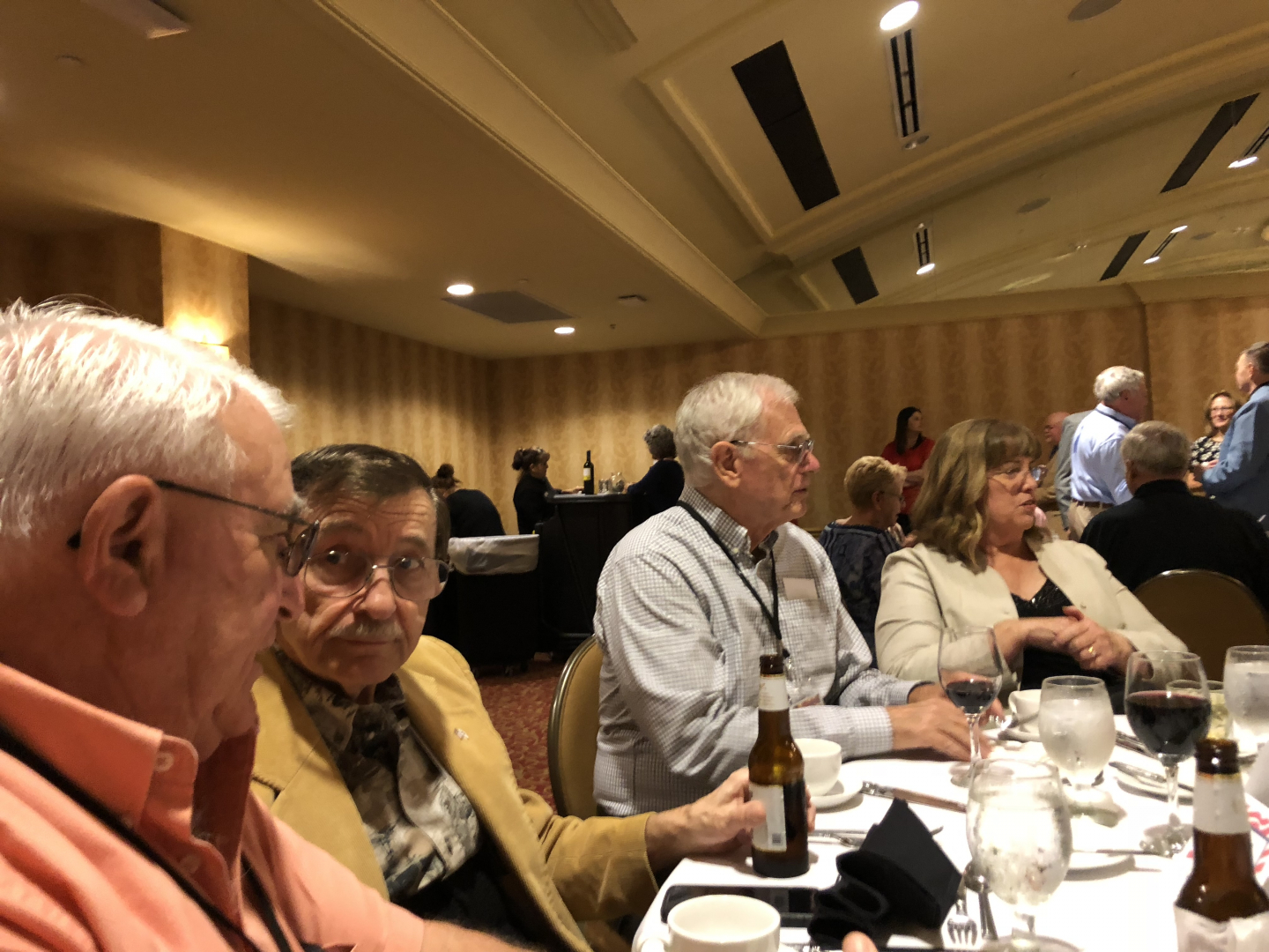 2018 Banquet; Foreground - Russ Bowers and Jim Bohon 