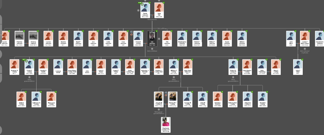 Our family tree on Ancestry.com