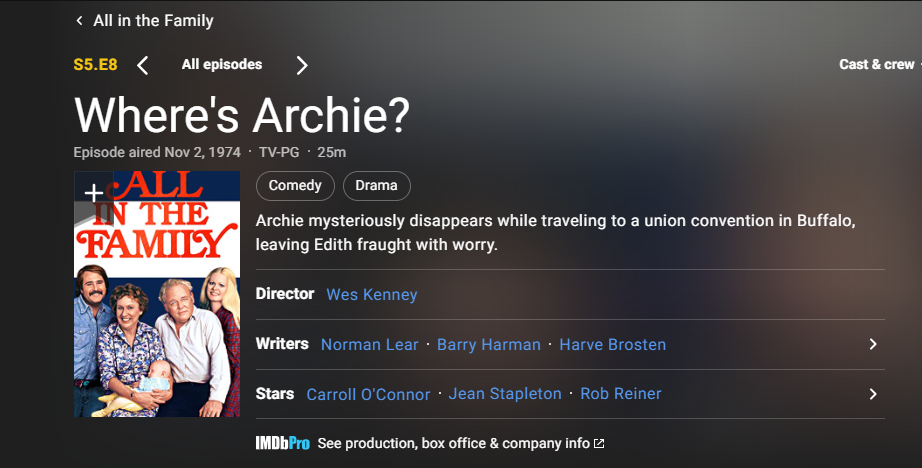 Where's Archie? S5.E8