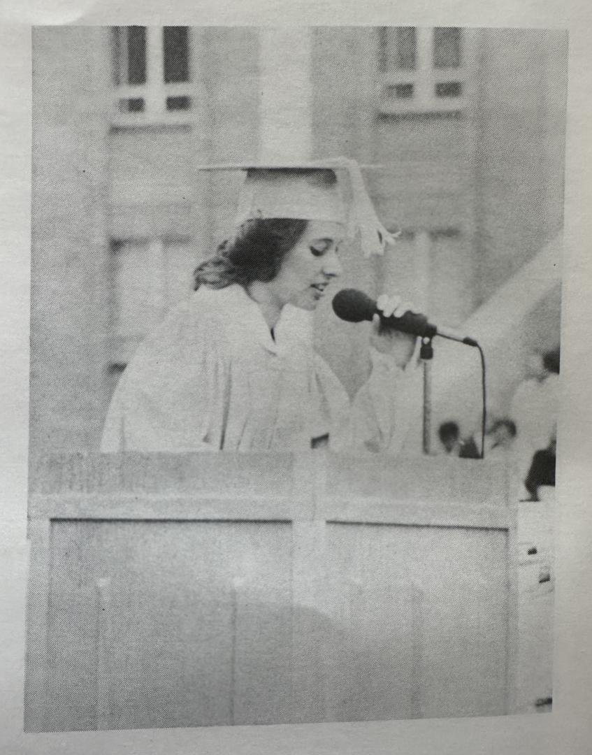 Bev Hagfors presented the invocation for the class of 1978