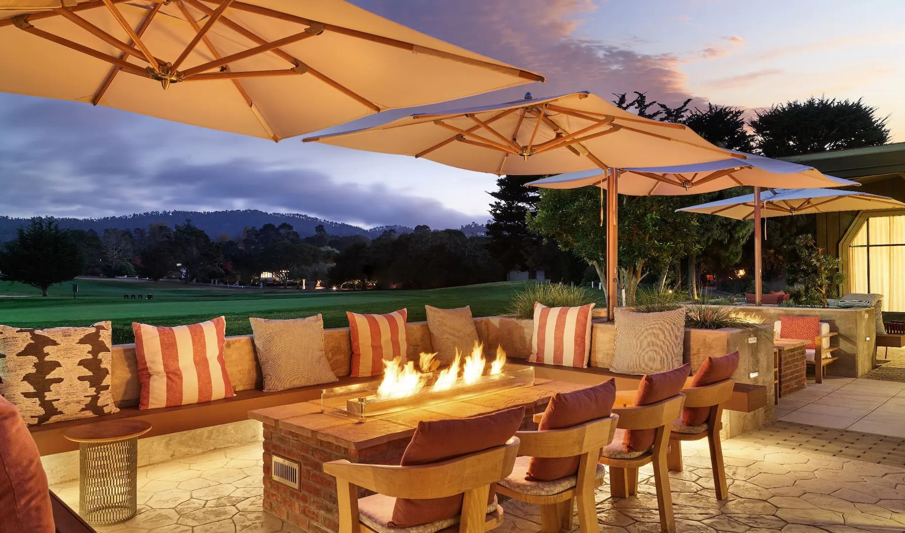 Firepit view of Del Monte Golf Course 