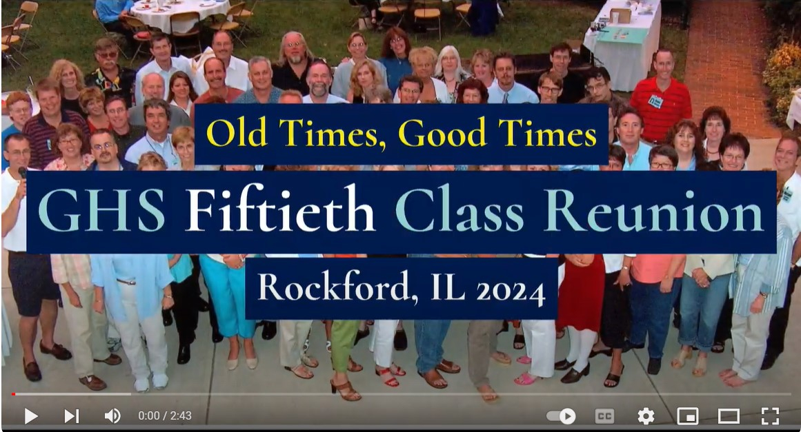 Click on the image above to view the Guilford Class of 1974 50-Year Reunion Welcome video.