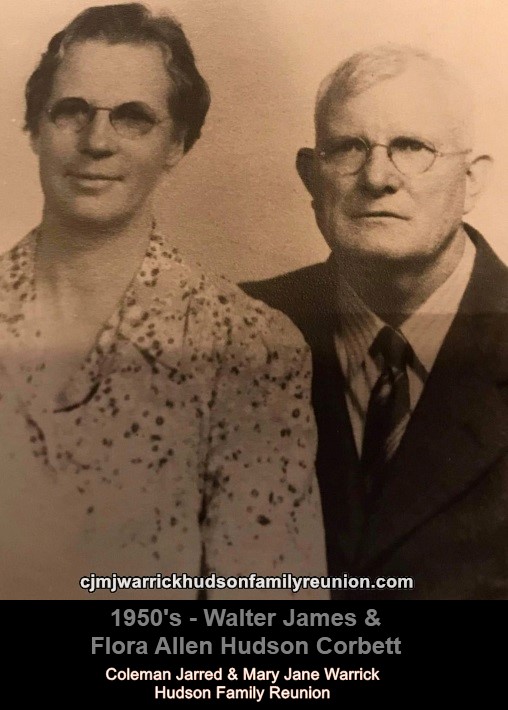 Walter James & Flora Allen Hudson Corbett - 1950's