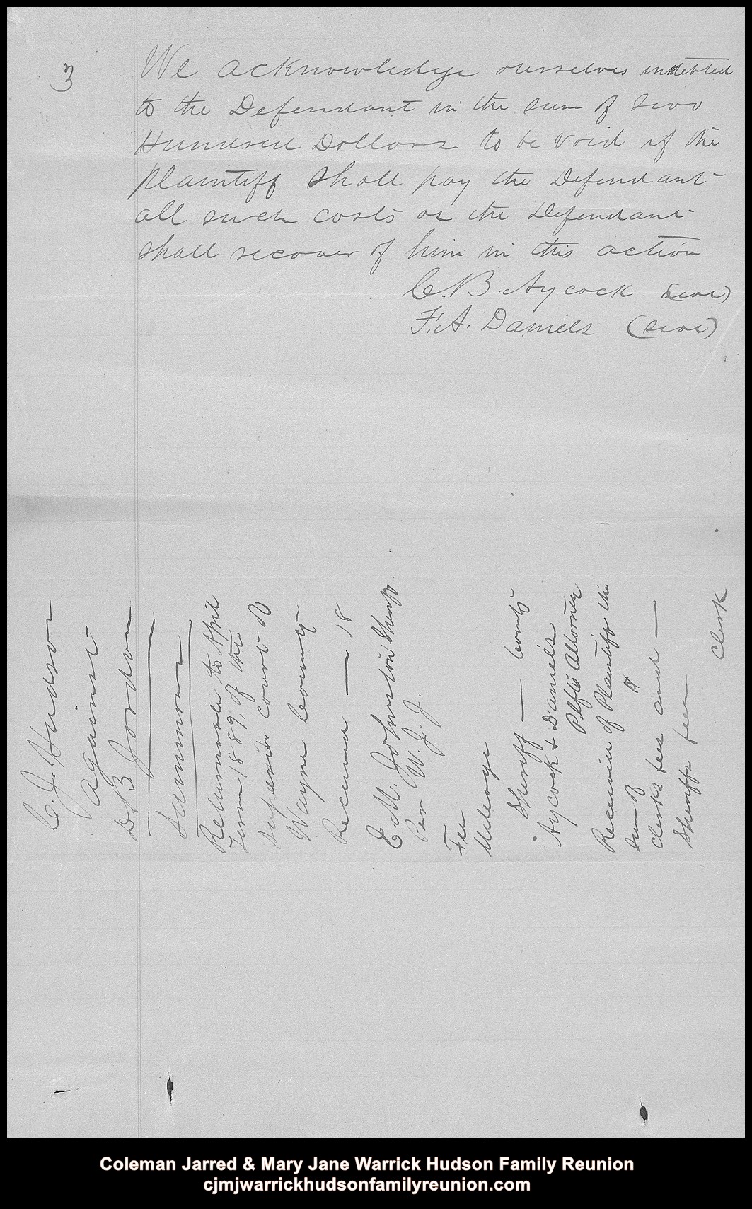 Hudson vs Jordan - record page 3 of 120