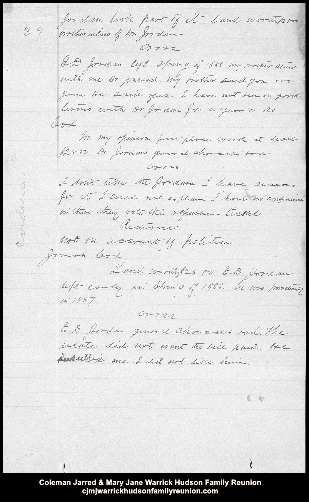 Hudson vs Jordan - record page 50 of 120