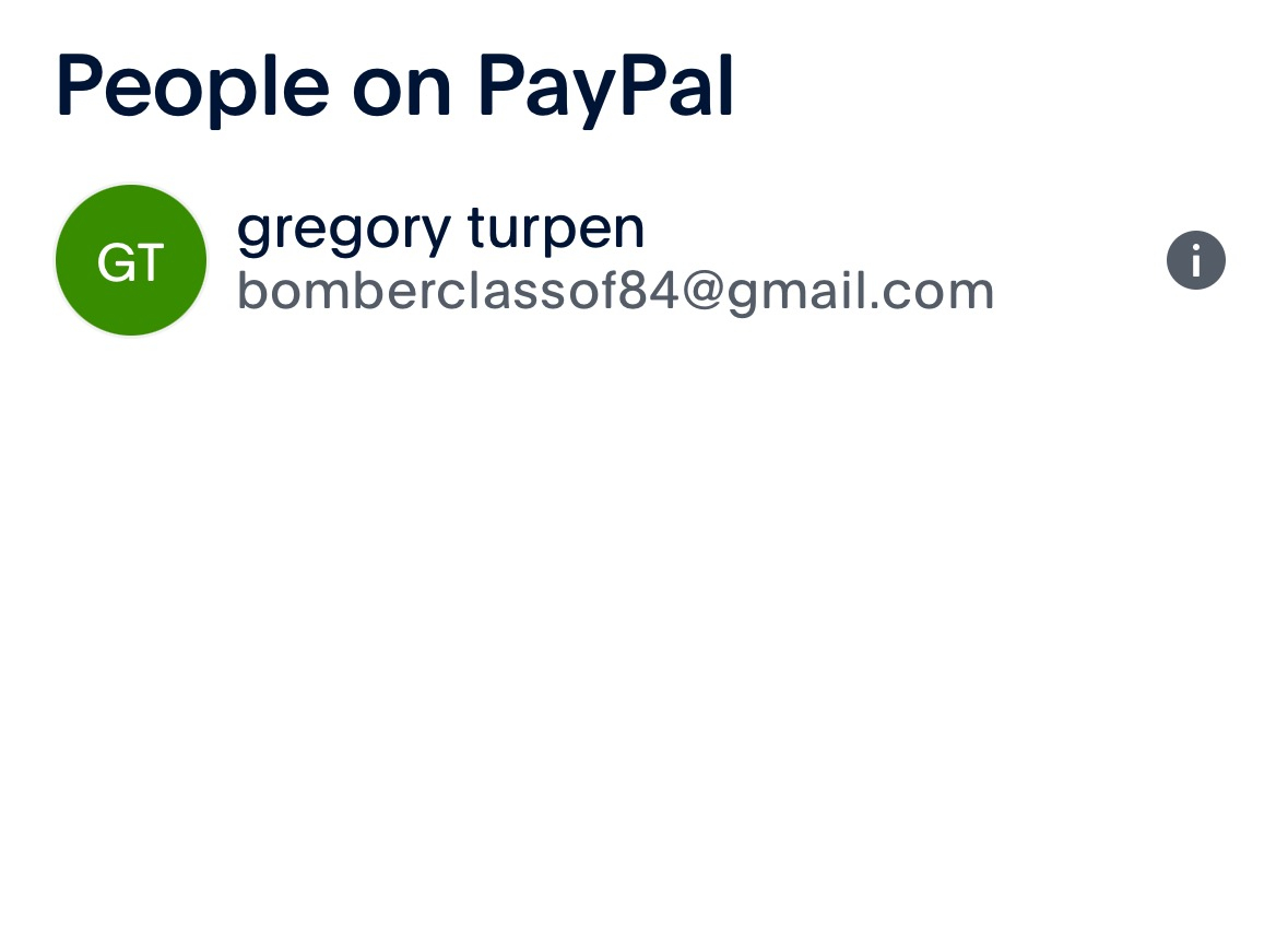 PayPal payment screen sample